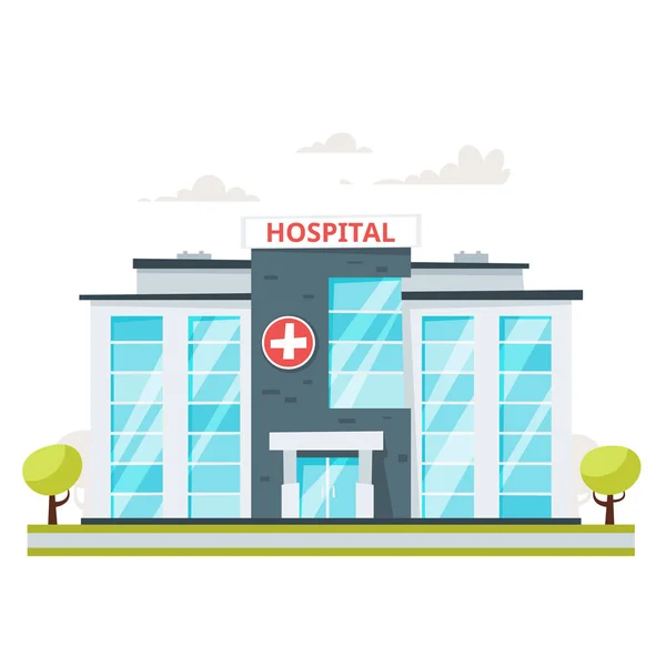 Medical hospital building — Stock Vector