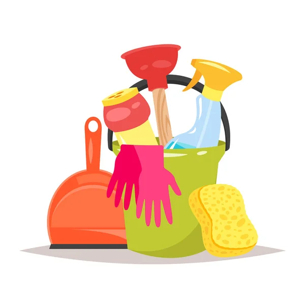 Ferramentas de serviço de limpeza —  Vetores de Stock