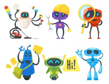 farklı robotlar kümesi