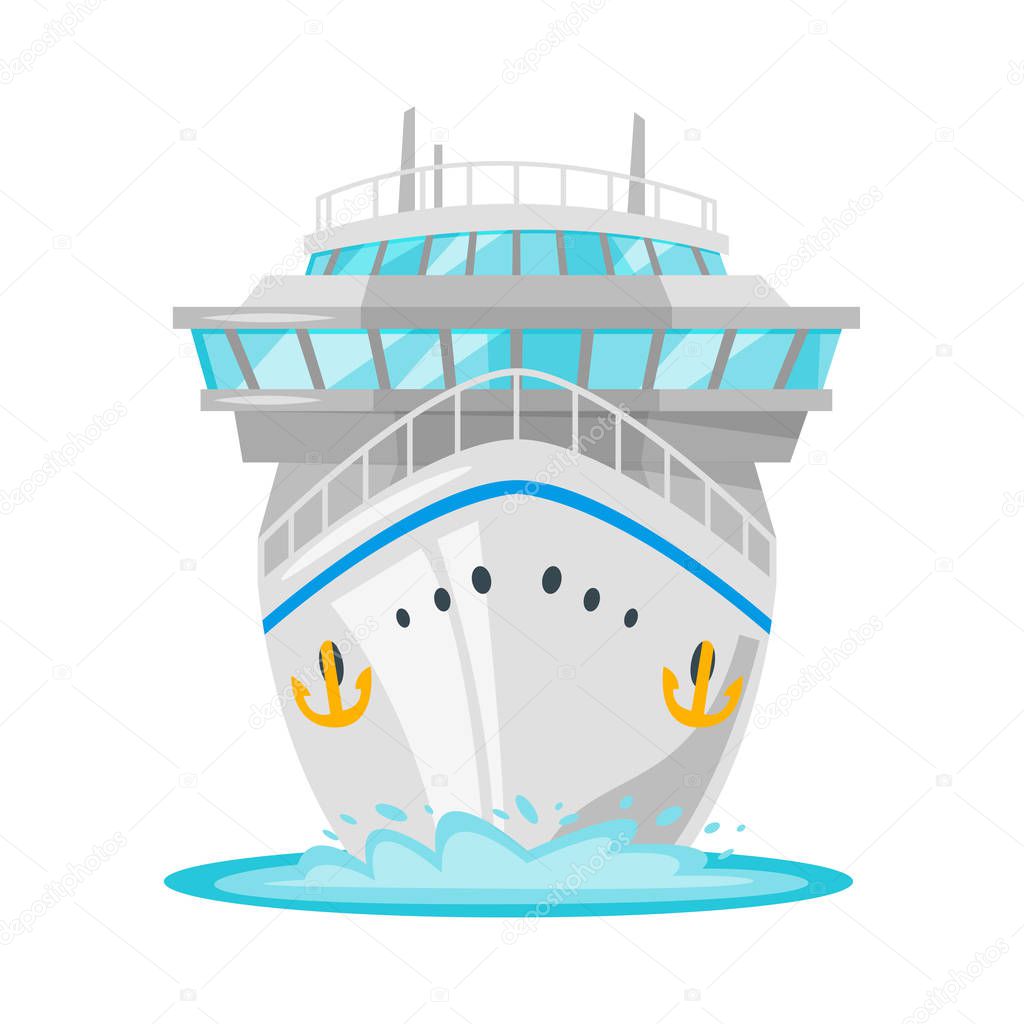 cruise ship - front view