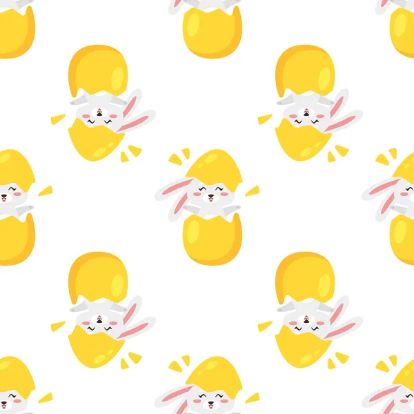 Seamless pattern with Easter bunny — Stock Photo, Image
