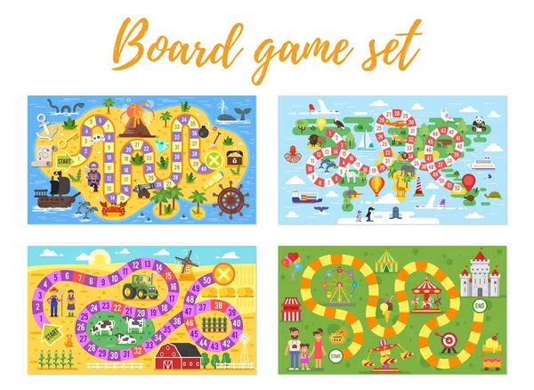 çocuklar boardgame kümesi; 