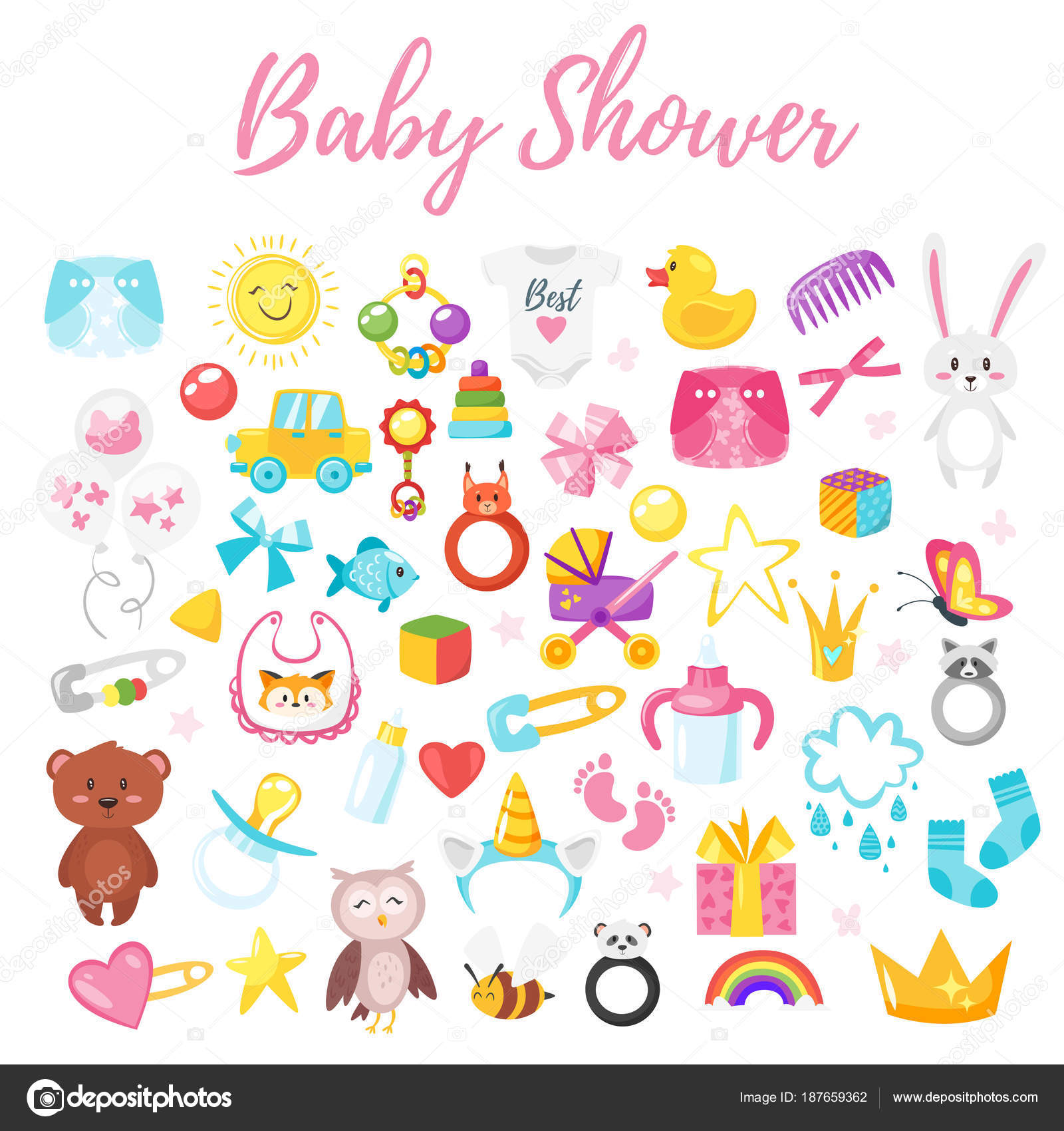 Dibujos Animalitos Bebes Para Baby Shower Colorear