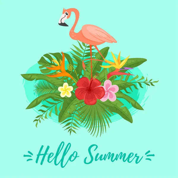 Summer design for season postcard — Stock Vector