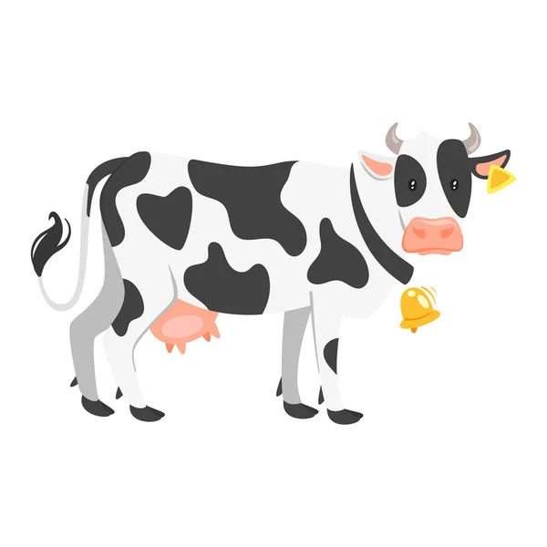 Animal de granja - vaca — Vector de stock