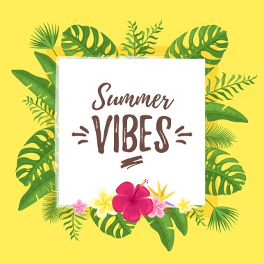 Sezon kartpostal için yaz tasarım