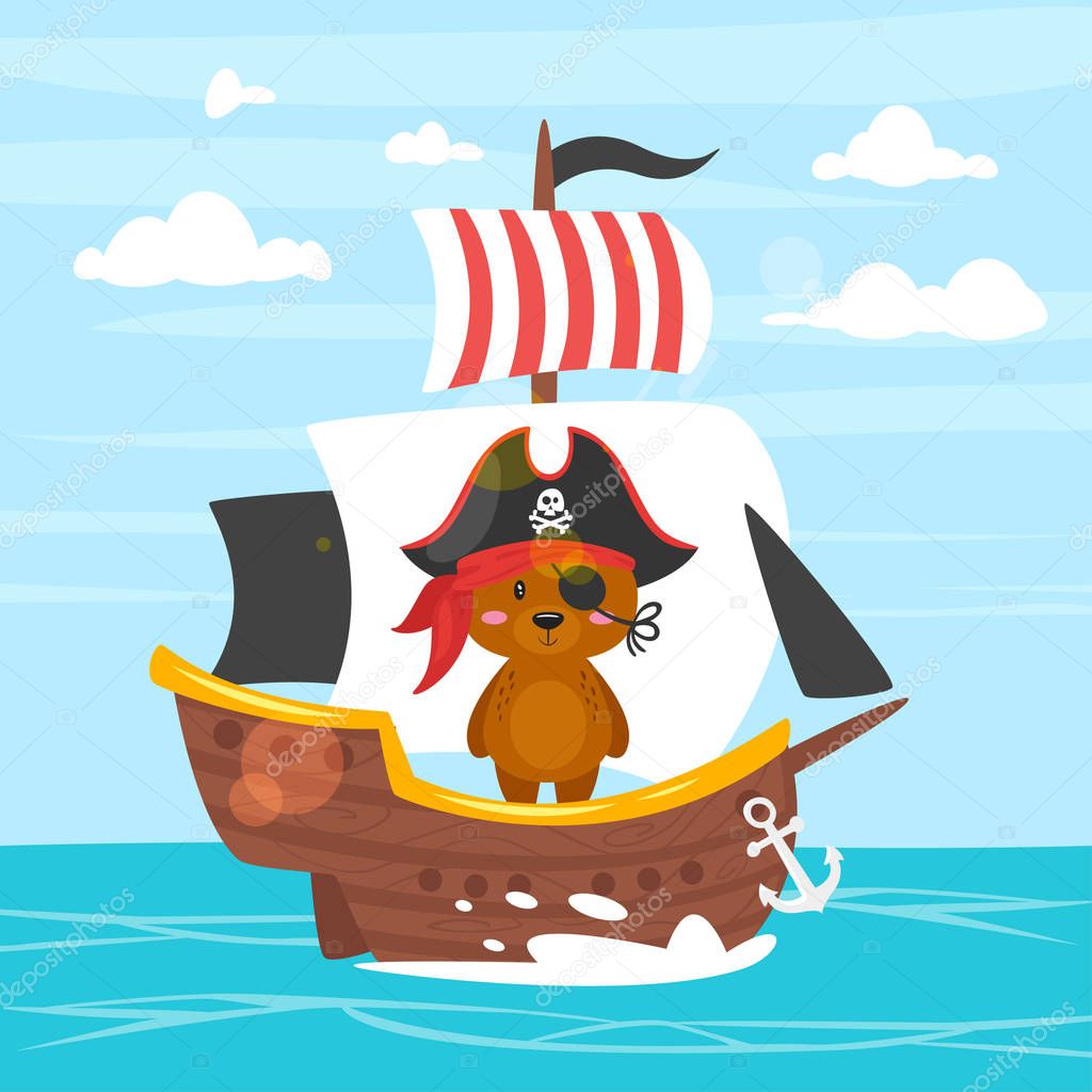 character in pirate costume