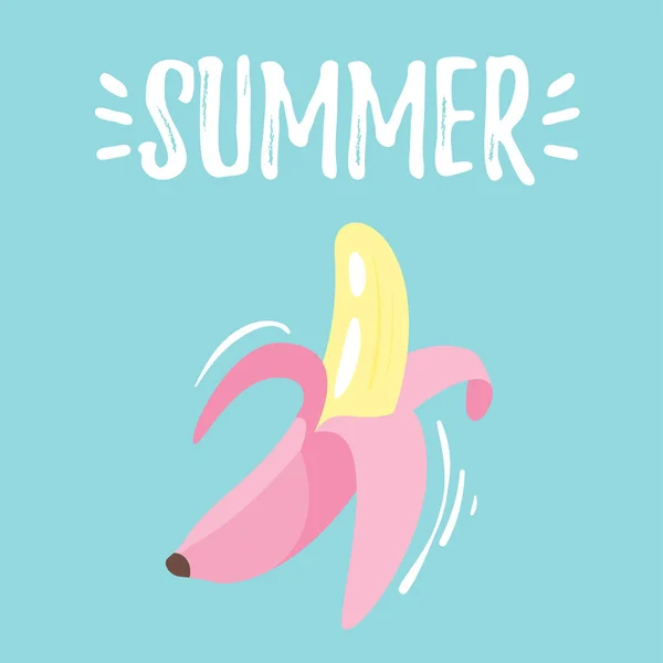 Conception d'été pour la carte postale de saison — Image vectorielle