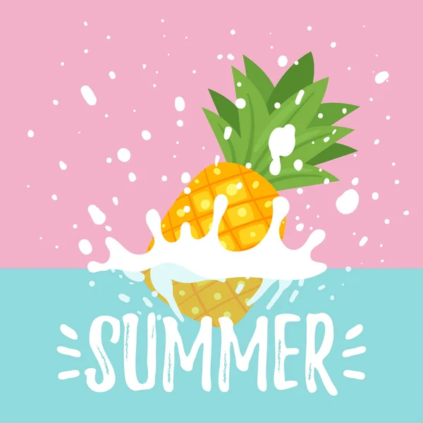 Summer design for season postcard — Stock Vector