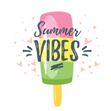  Sezon kartpostal için yaz tasarım