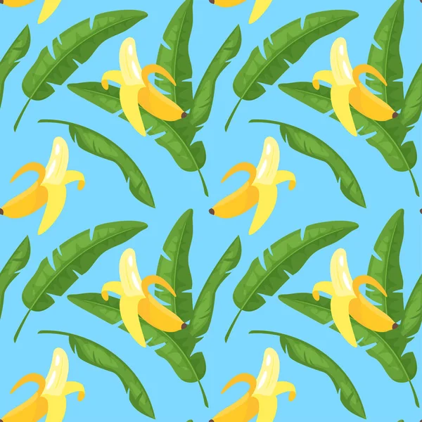 Seamless pattern with banana — Stock Vector