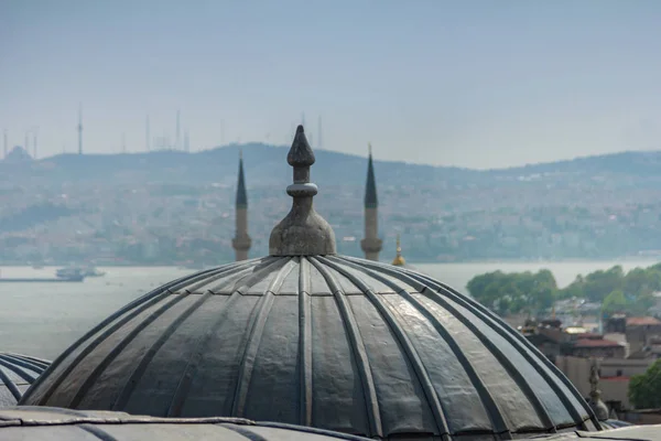 View Outer View Dome Ottoman Architecture Roofs Istanbul Suleymaniye Mosque — Stock Photo, Image