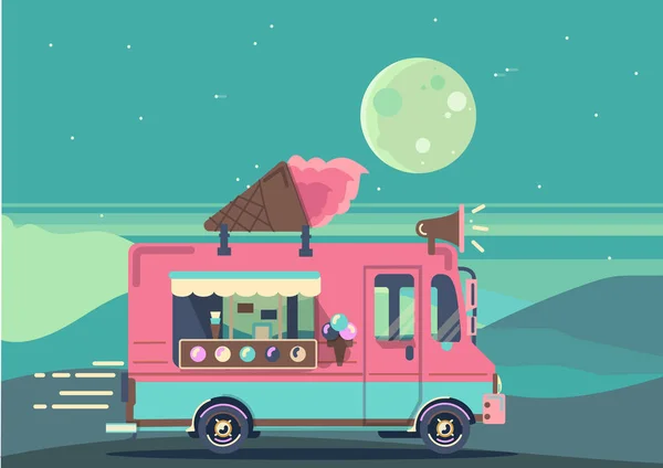 Vektör van resimde manzara