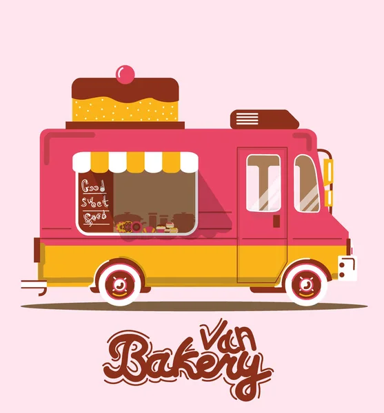 Serin düz vektör ekmek van çizim