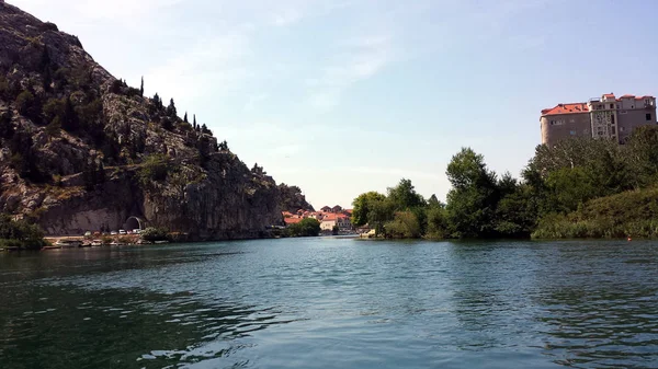 Cañón del río Cetina, Omis, Croacia — Foto de Stock