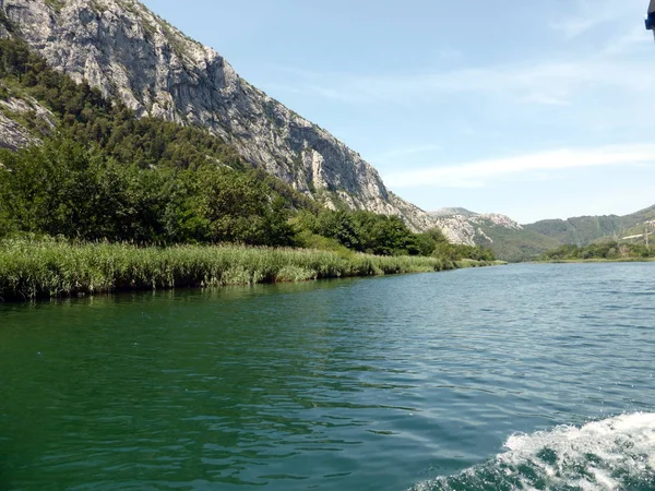 Cetina river canyon, Omis, Hırvatistan