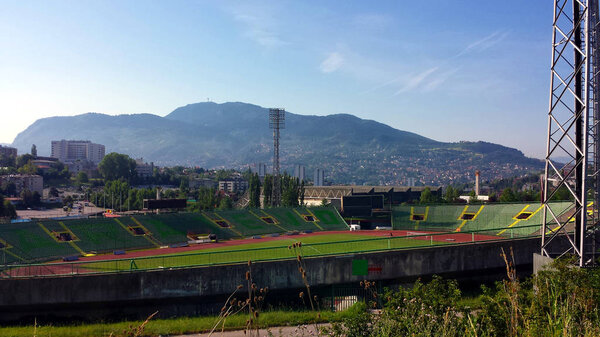 Olympic Stadium Kosevo in Sarajevo, Bosnia and Herzegovina