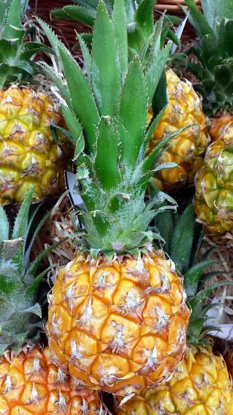 Qualche piccolo, intero ananas . — Foto Stock