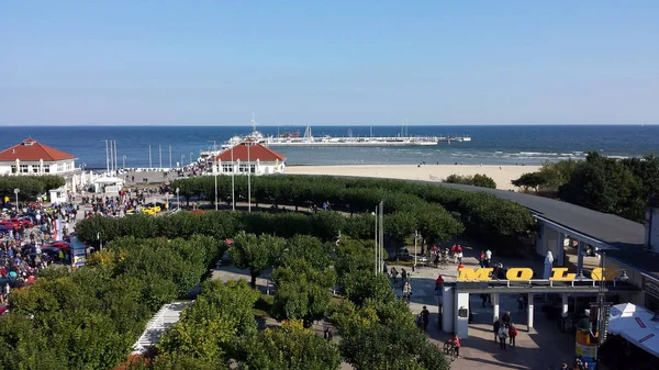 Sopot from bird 's eye view, Polónia — Fotografia de Stock