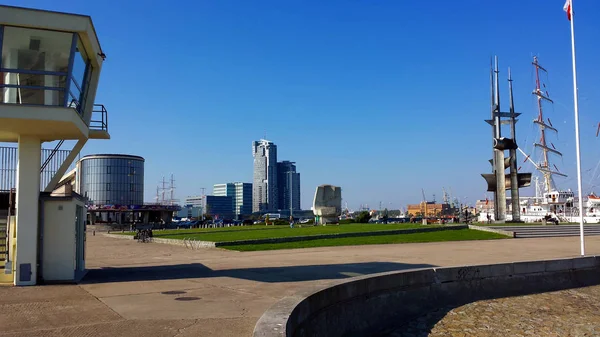 Piazza Kosciuszko a Gdynia, Polonia — Foto Stock