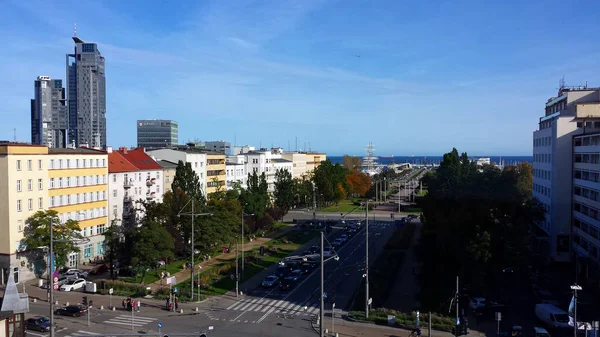 Gdynia, Polonya şehir merkezinde görüntülemek