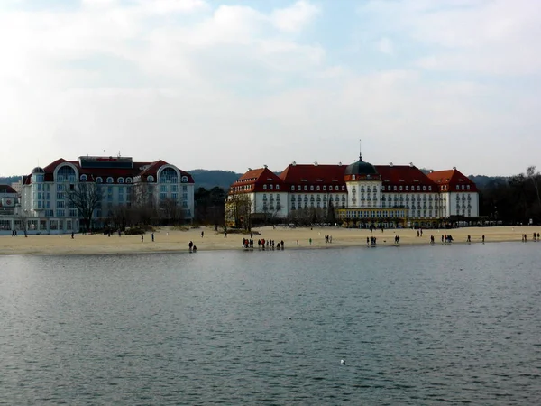 Sopoty Polsko Března 2018 Grand Hotel Nejznámější Hotel Sopoty Polsko — Stock fotografie