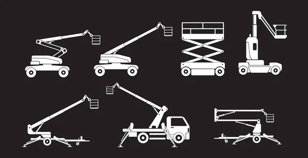 Set machine pictogrammen opheffen — Stockvector