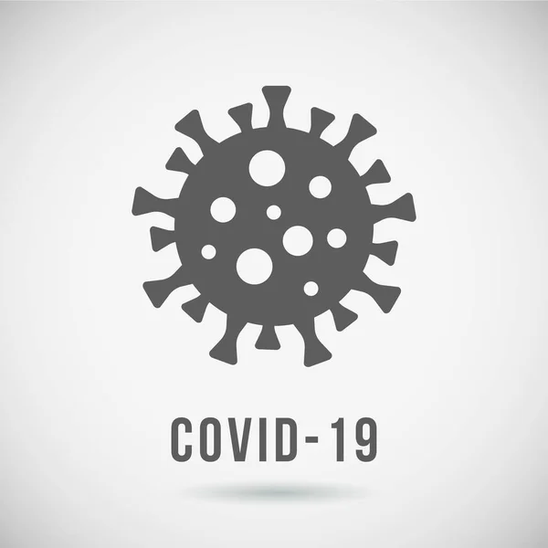 Oronavirus Icon White Background Covid Illustration Vector Graphics