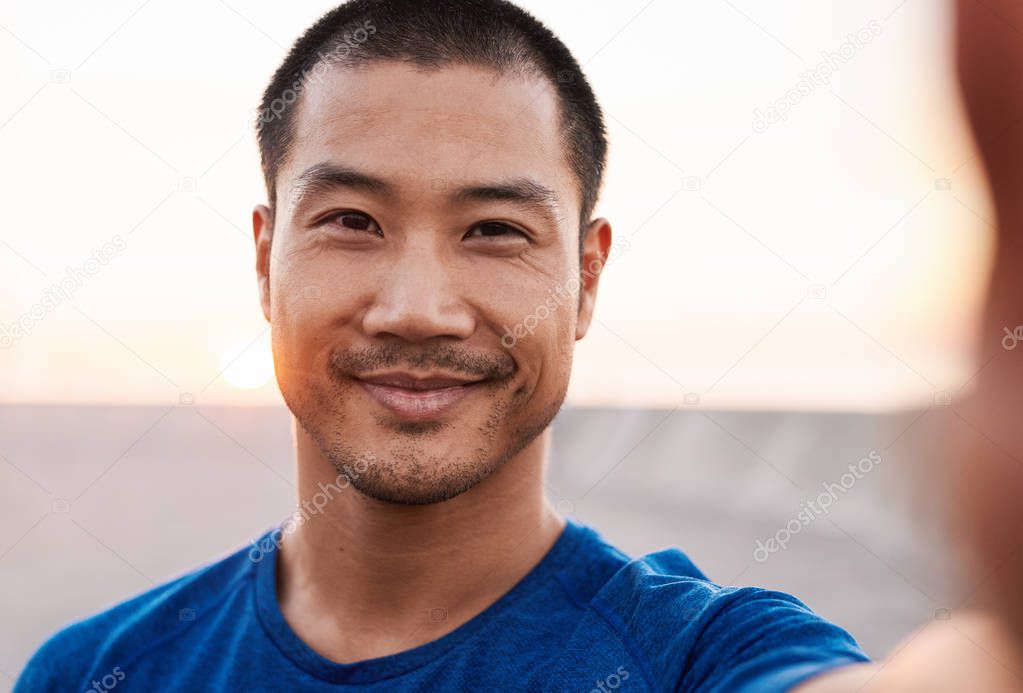 Portrait of  smiling man  