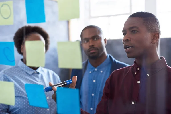African colleagues strategizing — Stock Photo, Image