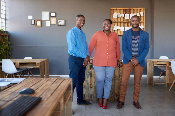 Három afrikai kollégák — Stock Fotó