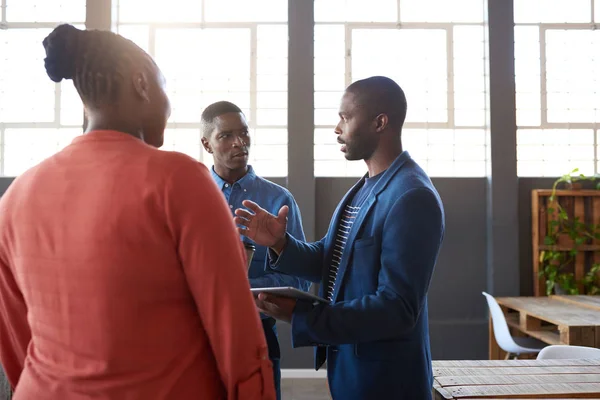 Three African colleagues — Stock Photo, Image