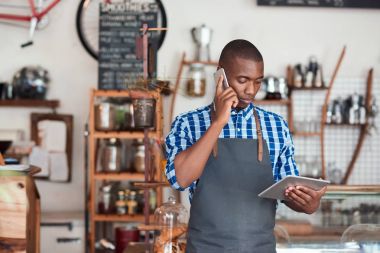 Genç Afrika entrepreneu