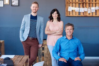 Üç meslektaşları portresi 