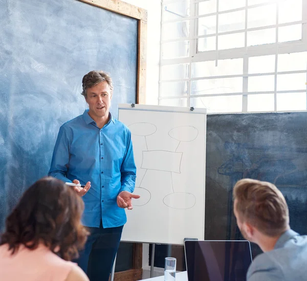 Mature manager standing at office — Stock Photo, Image