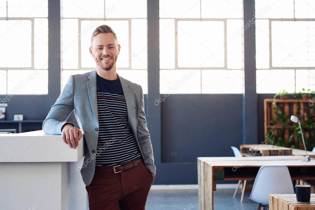 Portrait of confident young businessman