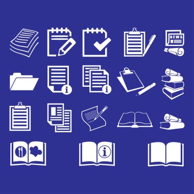 Belge simgeleri illüstrasyon