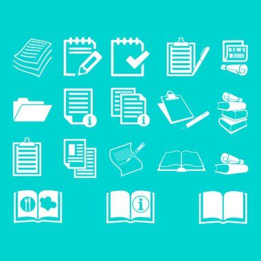 Belge simgeleri illüstrasyon