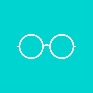 Yuvarlak gözlük simgesi 