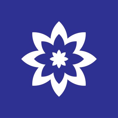 çiçek simgesi illüstrasyon