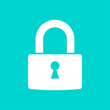 izole asma kilit simgesi 