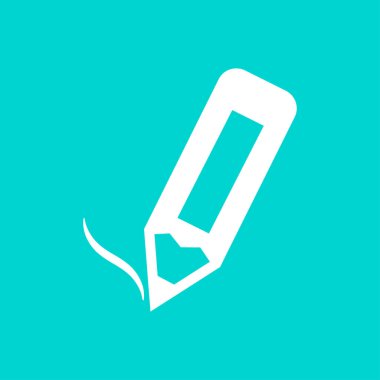 kurşun kalem simgesi illüstrasyon