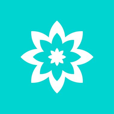 çiçek simgesi illüstrasyon