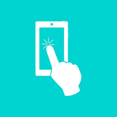 Dokunmatik ekran smartphone simgesini