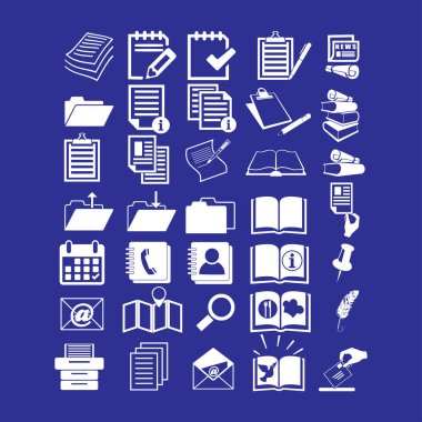 Belge simgeleri illüstrasyon