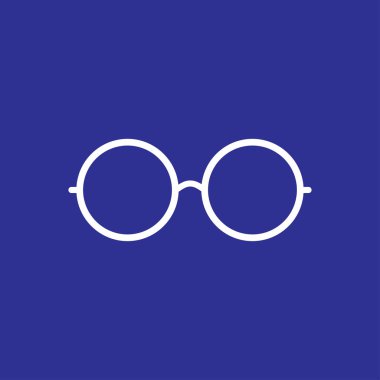 Yuvarlak gözlük simgesi 