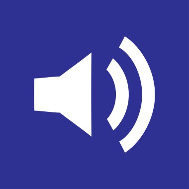 hoparlör simgesi illüstrasyon