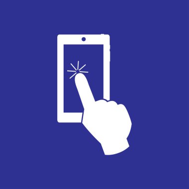 Dokunmatik ekran smartphone simgesini