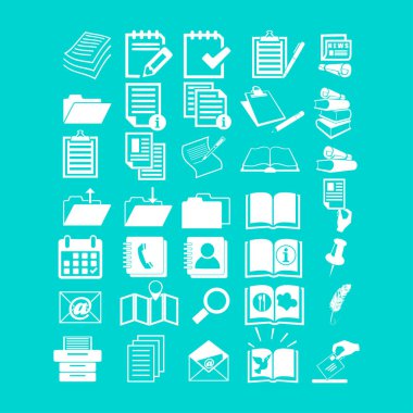 Belge simgeleri illüstrasyon