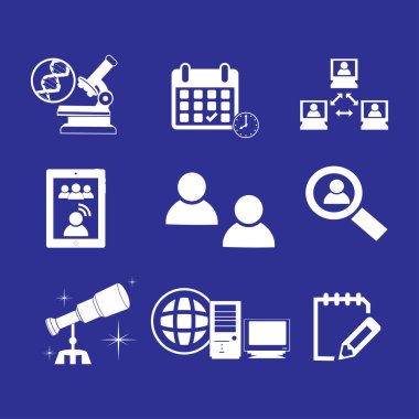 ince çizgi Icons set.